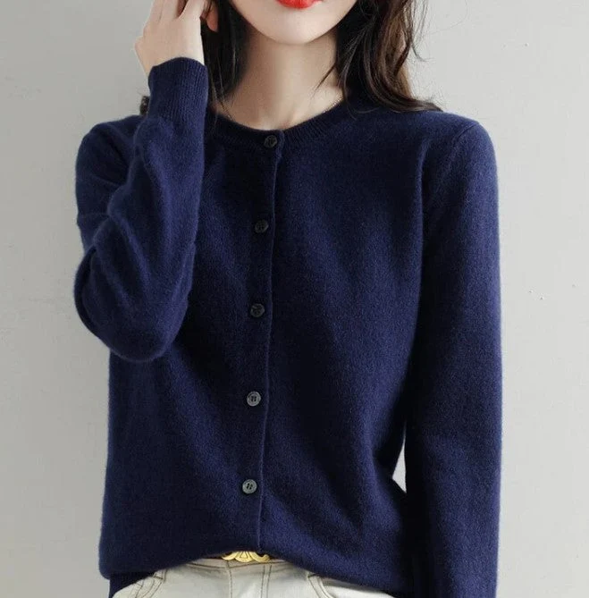Dünne strickjacke für den frühling