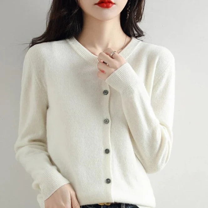 Dünne strickjacke für den frühling