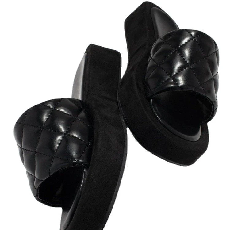 Damen Bequeme Slipper mit gepolstertem Riemen und rutschfester Sohle