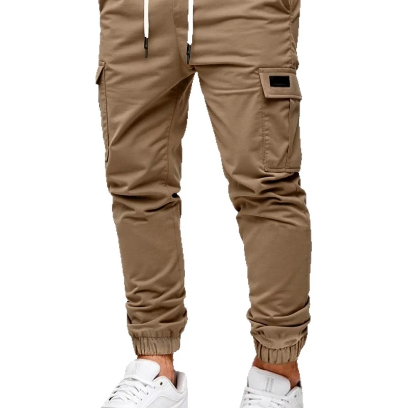 Herren Cargo-Hose mit elastischem Bund und multifunktionalen Taschen