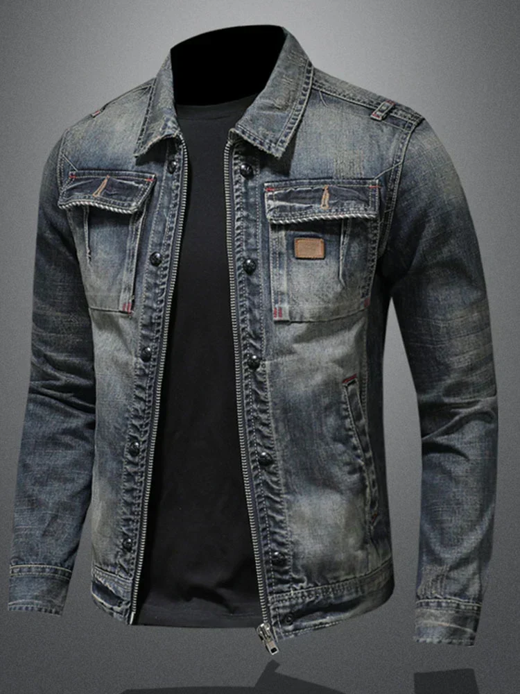 Midnight Fade Klassische Denimjacke