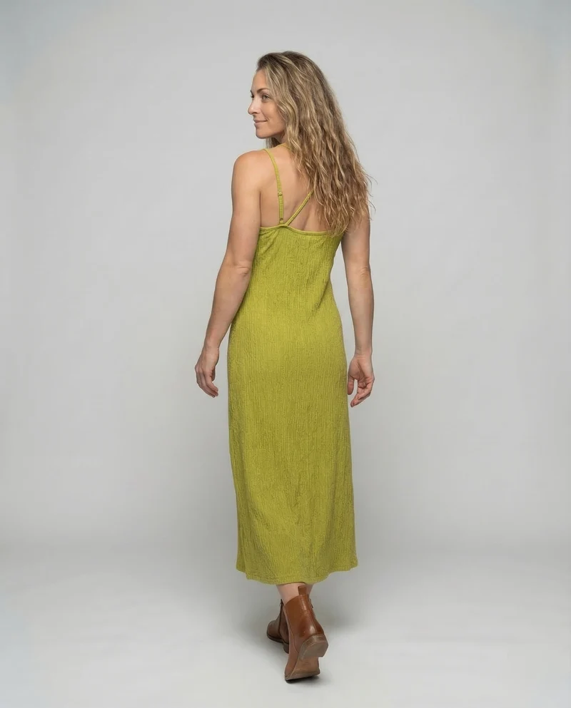 Damen Midikleid Spaghettiträger
