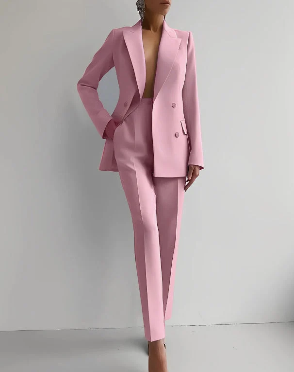 Luxuriöses Blazer- und Hosen-Set für Damen