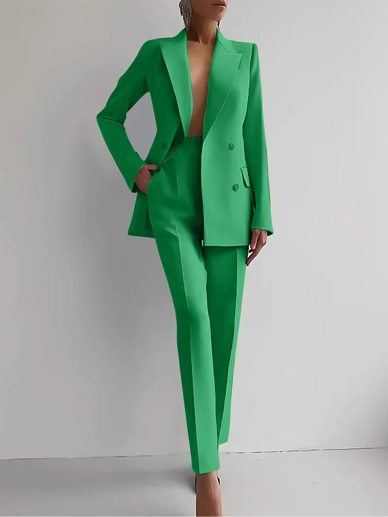 Luxuriöses Blazer- und Hosen-Set für Damen