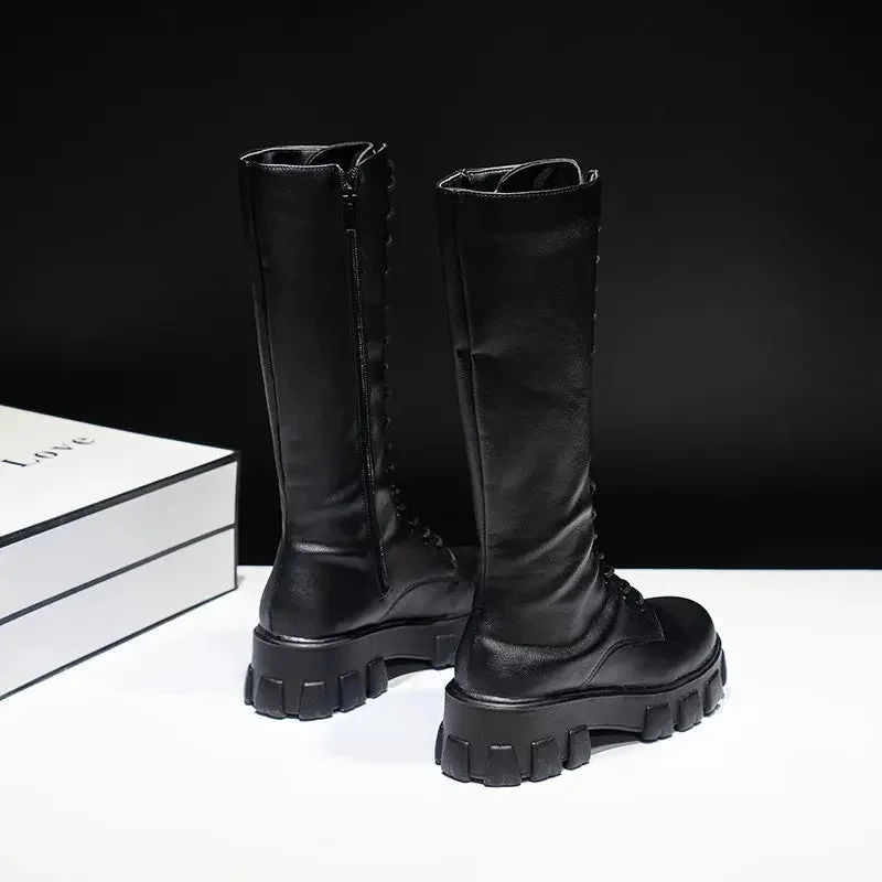 kniehohe Stiefel mit Absatz für Frauen perfekt für lässige Tage