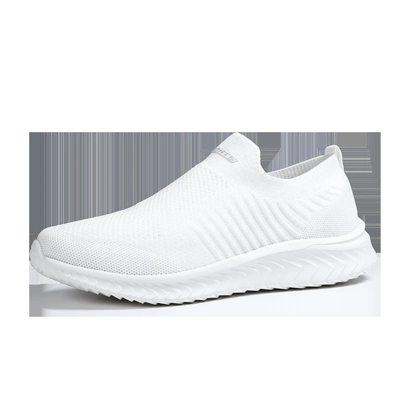 Damen Atmungsaktive Slip-On Sneakers mit elastischem Strick-Obermaterial