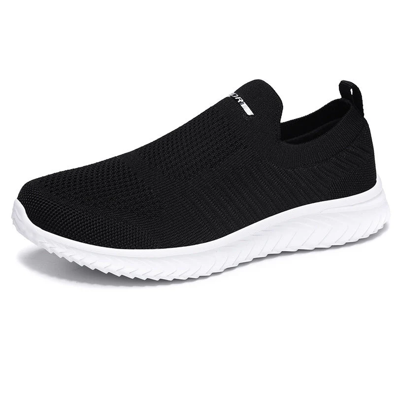 Damen Atmungsaktive Slip-On Sneakers mit elastischem Strick-Obermaterial