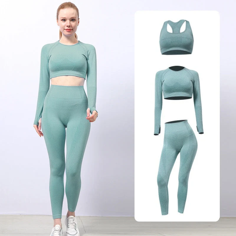 Schnelltrocknendes Enges Yogahosen-Set
