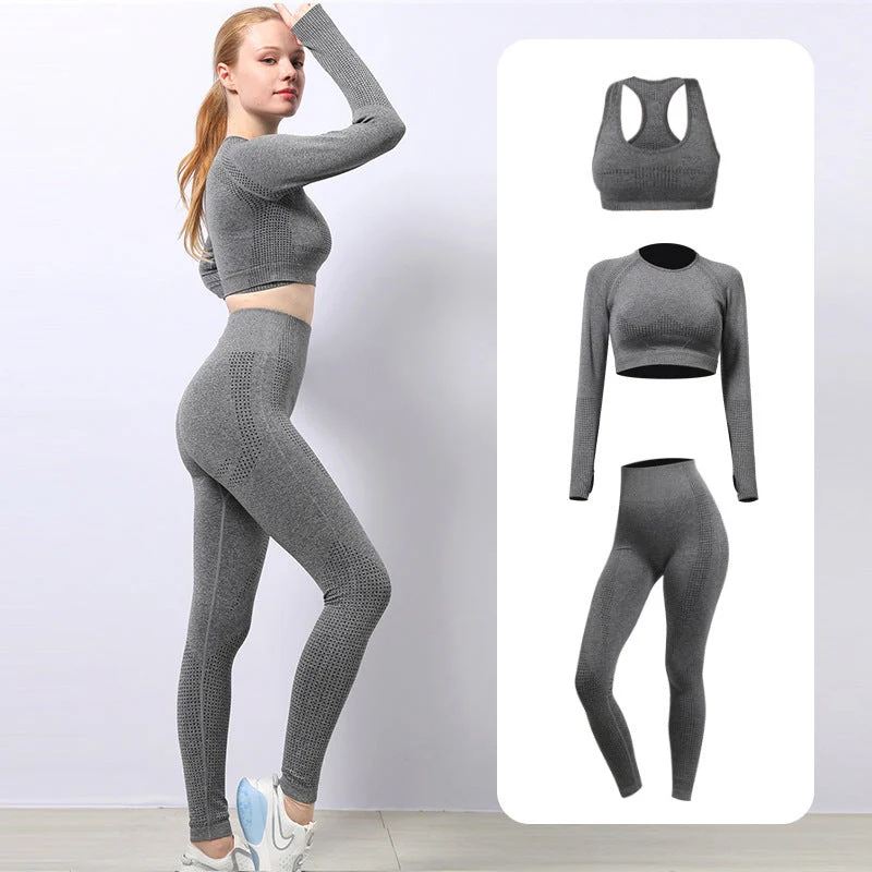 Schnelltrocknendes Enges Yogahosen-Set