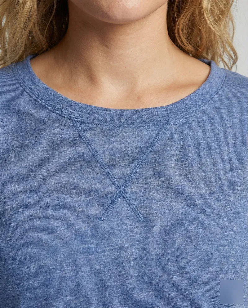 Damen Leichte Slub-Jersey Jersey Kurzarmshirt