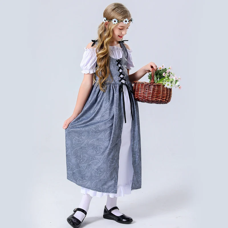 Damen Trachtenkleid mit romantischen Rüschendetails und bezaubernder Schnürung
