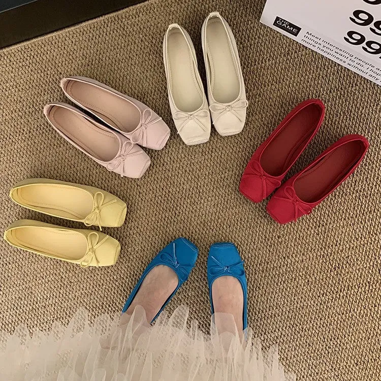 Damen Ballerina mit elegantem Schleifendetail