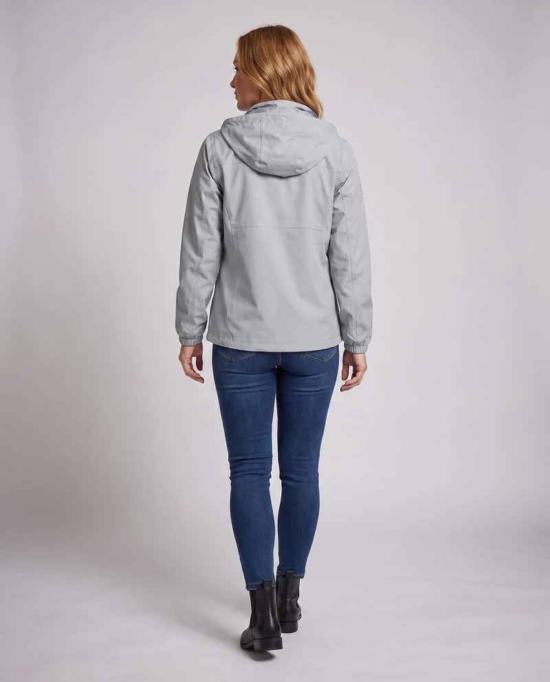 Damen wasserdichte und atmungsaktive Laufjacke