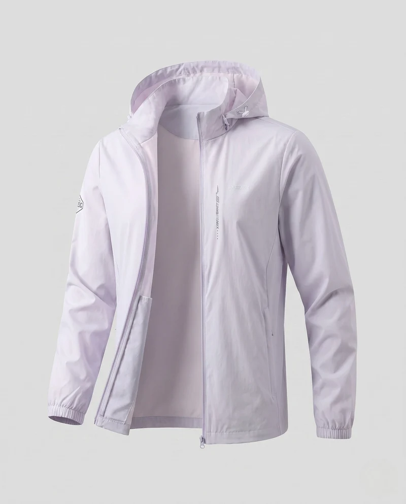 Damen wasserdichte und atmungsaktive Laufjacke