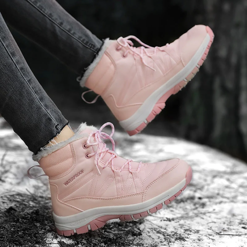 Damen Wasserfeste Winterstiefel mit isolierendem Futter und rutschfester Sohle Nord Taschen