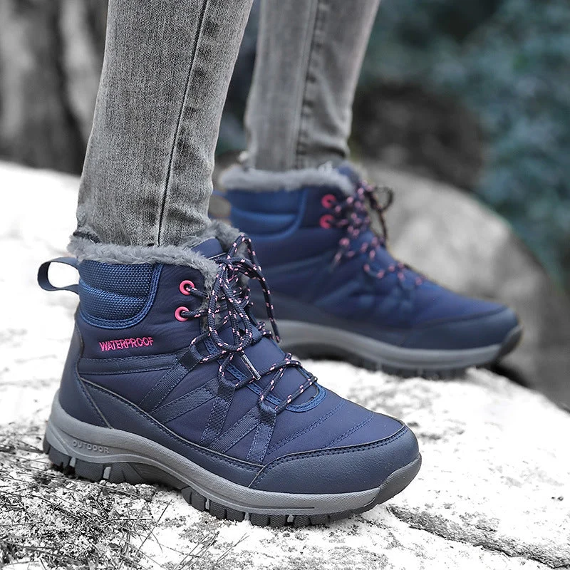 Damen Wasserfeste Winterstiefel mit isolierendem Futter und rutschfester Sohle Nord Taschen