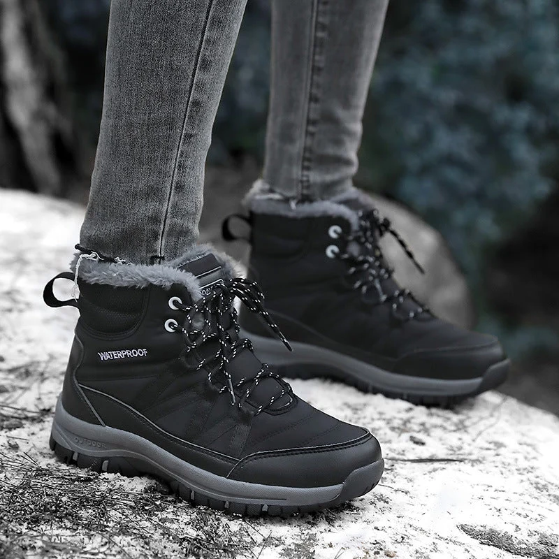 Damen Wasserfeste Winterstiefel mit isolierendem Futter und rutschfester Sohle Nord Taschen