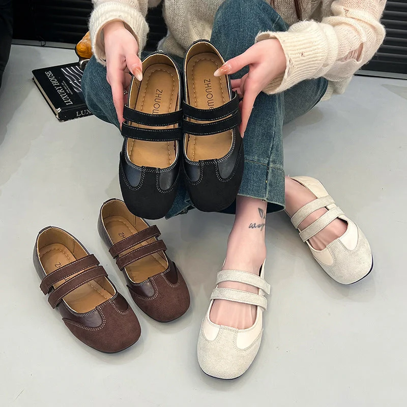 Damen Ballerina-Schuhe mit doppelt verstellbarem Riemen Nord Taschen