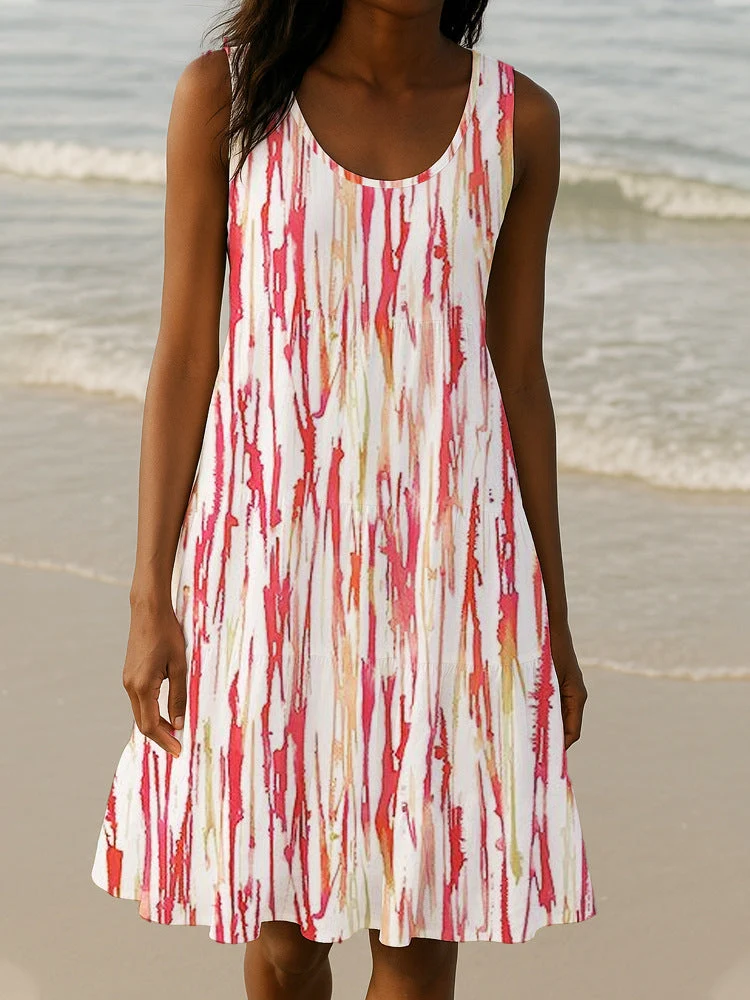 Damen Sommerliches A-Linien Kleid mit einzigartigem Ombre-Design Nord Taschen