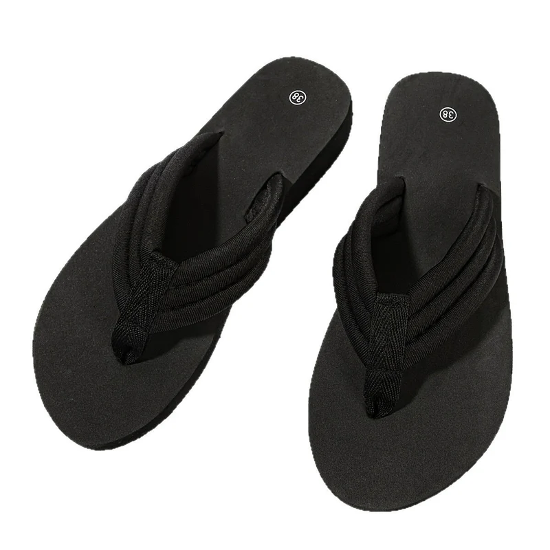 Damen Komfortable Zehentrenner-Sandalen mit gepolstertem Fußbett