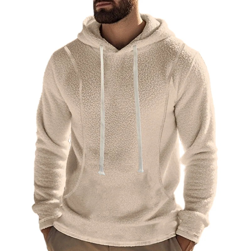 Herren Hochwertiger Fleece-Hoodie mit praktischer Kängurutasche und stylischem Design
