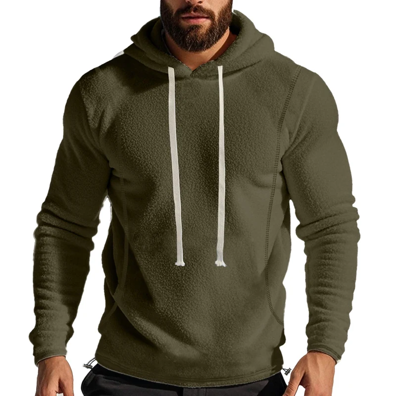 Herren Hochwertiger Fleece-Hoodie mit praktischer Kängurutasche und stylischem Design