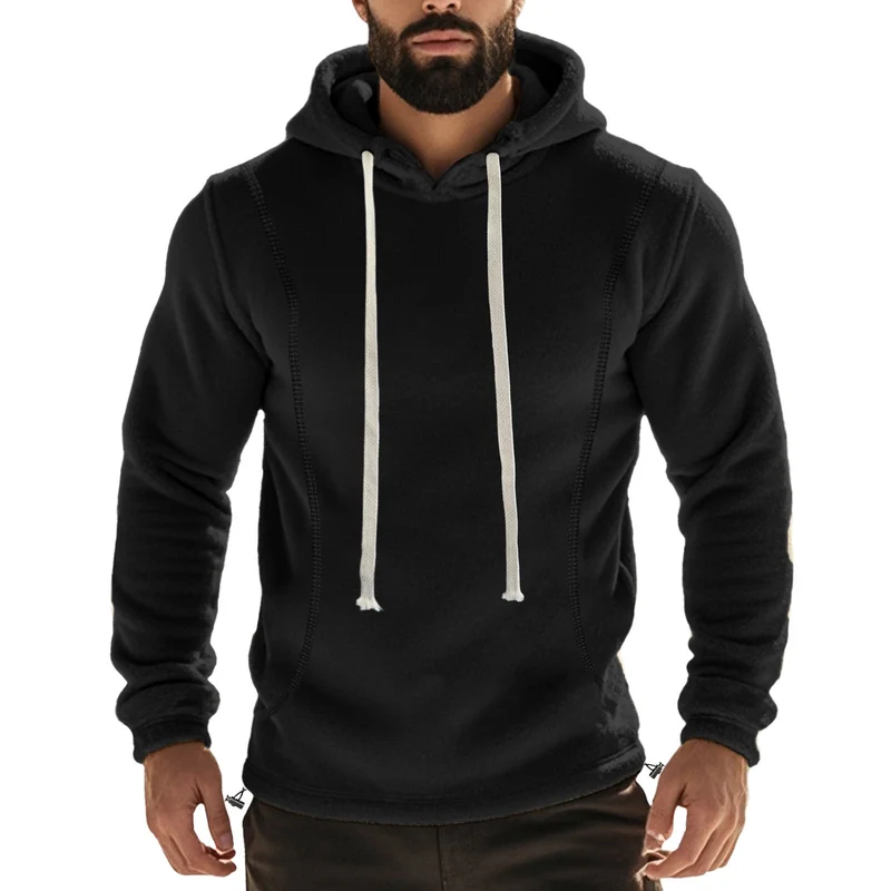 Herren Hochwertiger Fleece-Hoodie mit praktischer Kängurutasche und stylischem Design