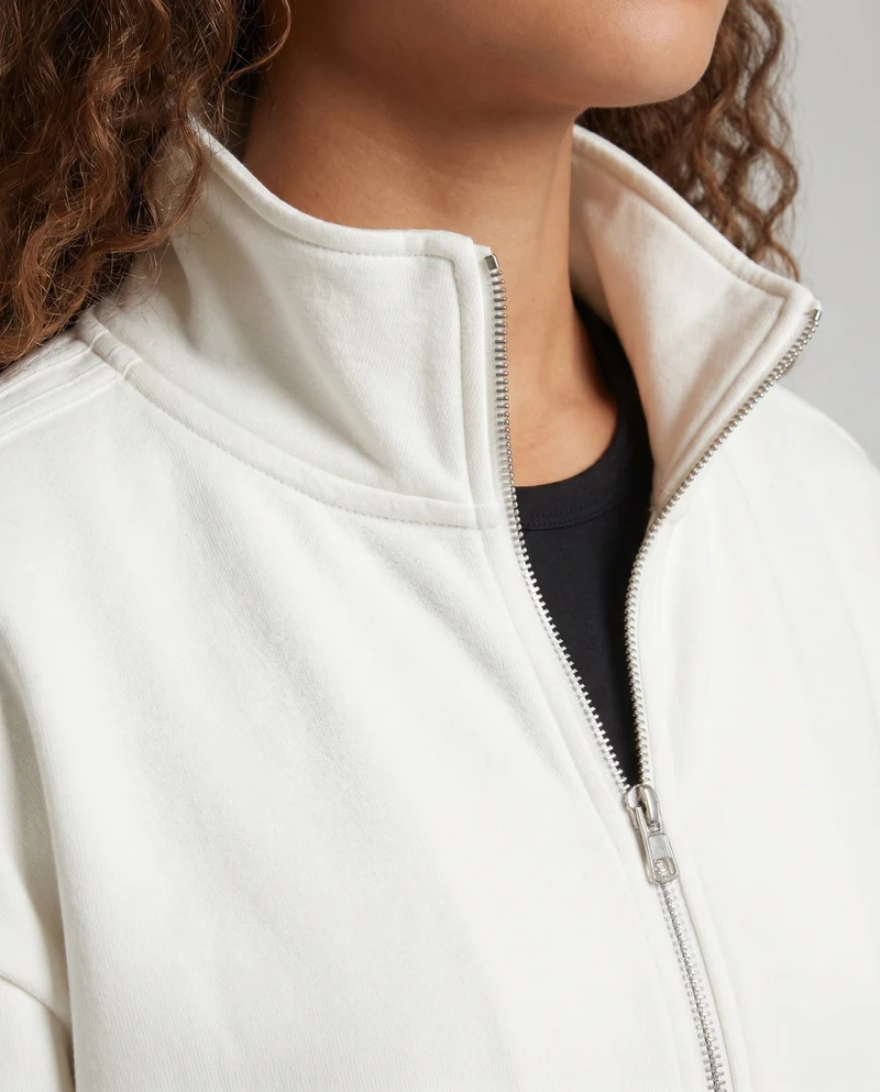 Damen Sportliche Jacke mit hohem Kragen und lässigem Schnitt