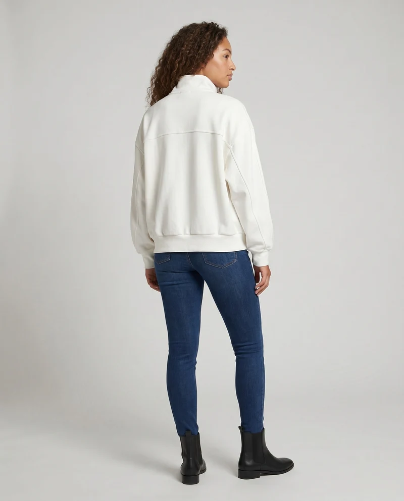 Damen Sportliche Jacke mit hohem Kragen und lässigem Schnitt