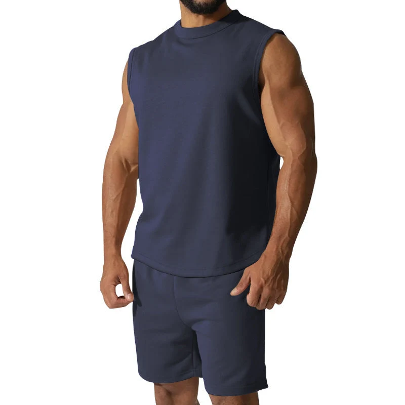 Herren sportliches Kurzarm-Set aus atmungsaktivem Material