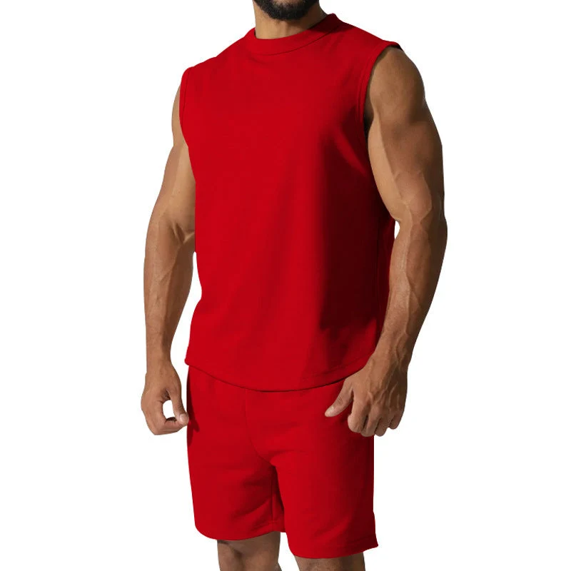 Herren sportliches Kurzarm-Set aus atmungsaktivem Material