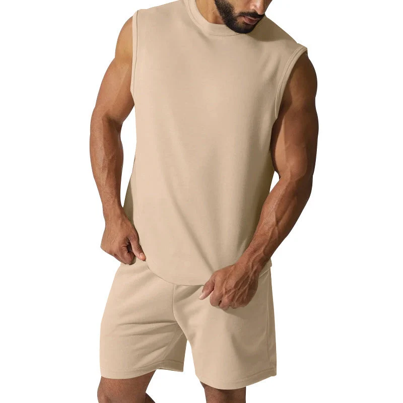 Herren sportliches Kurzarm-Set aus atmungsaktivem Material
