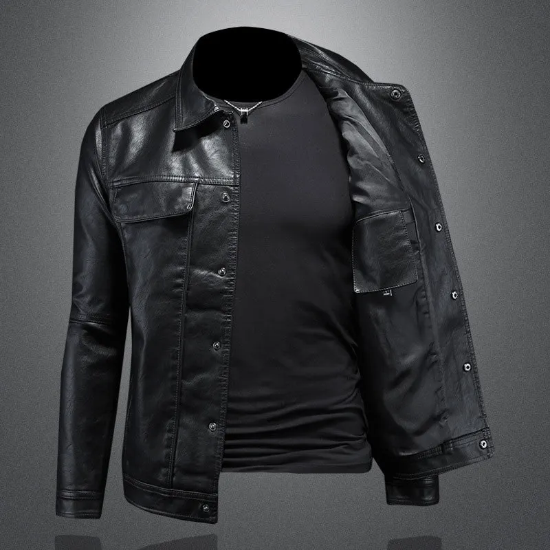 Saisonale Lederjacke