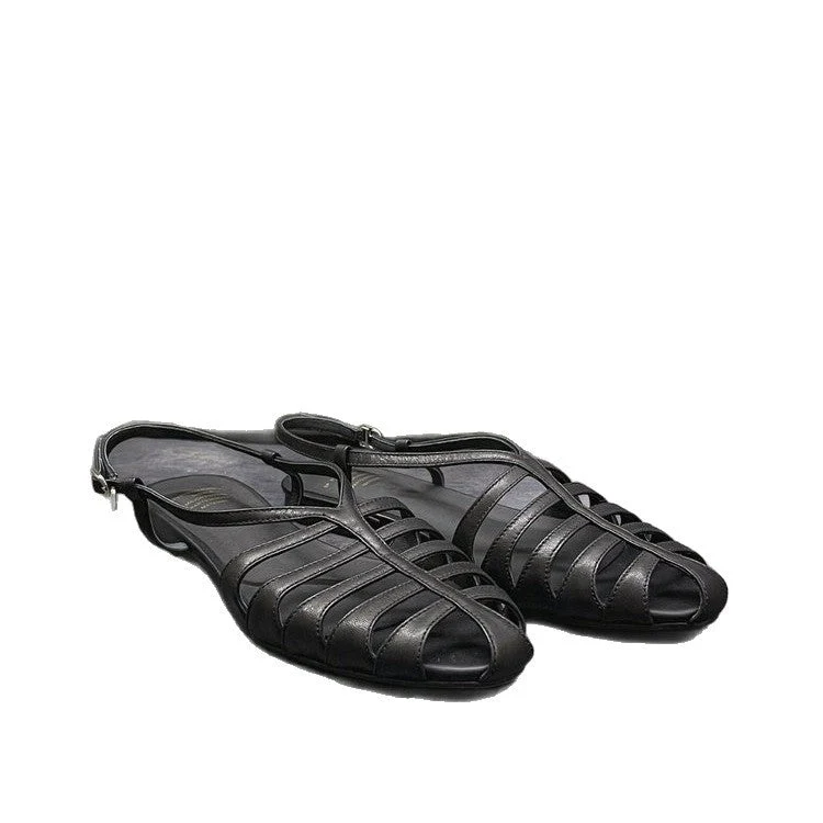 Damen elegante Zehentrenner mit geflochtenem Riemchen-Design