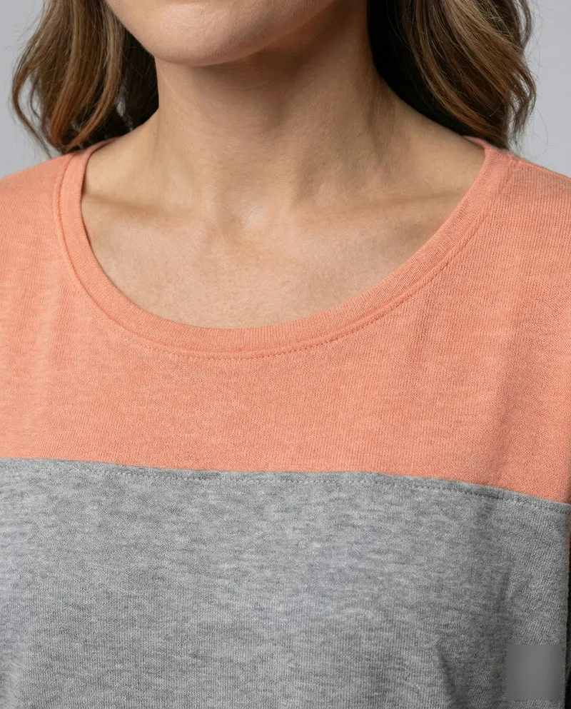 Damen Gestreifte Batwing MischgewNord Taschene Pullover