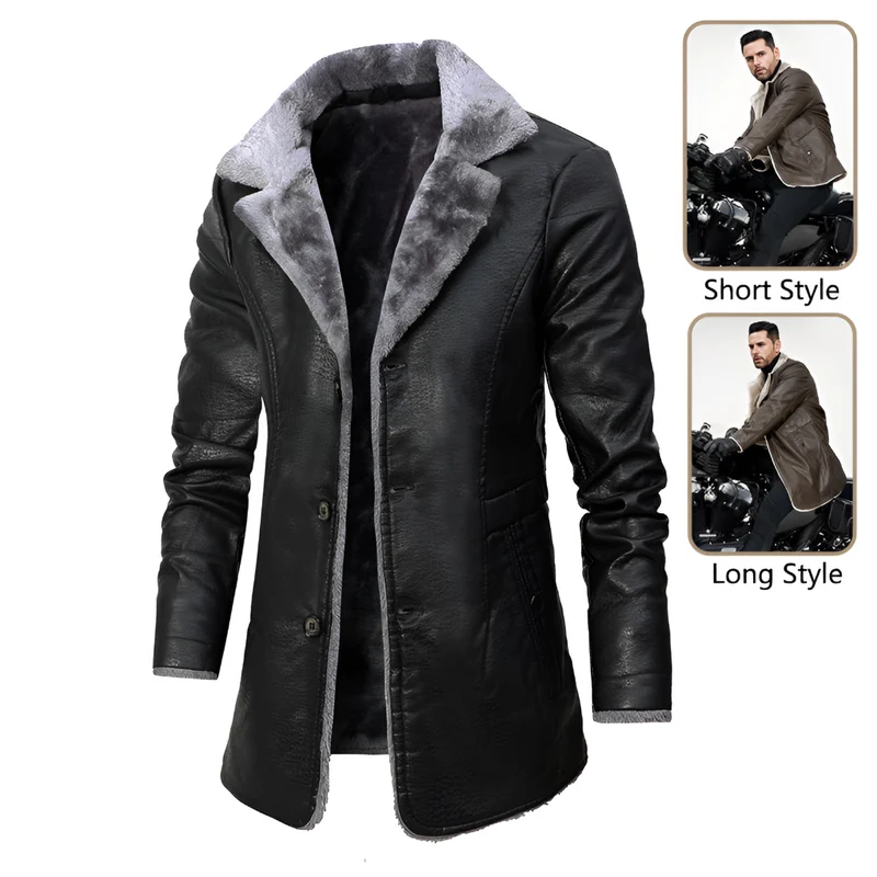 Herrenjacke Aus Gefüttertem Schafsleder