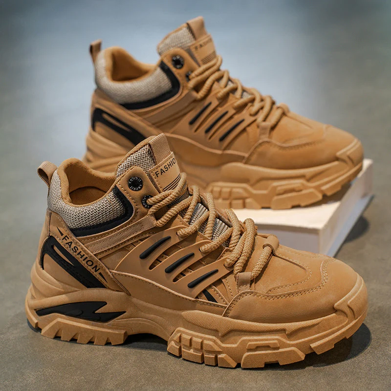 Damen Hochtop Sneakers mit robustem Design und stylischem Mesh-Einsatz