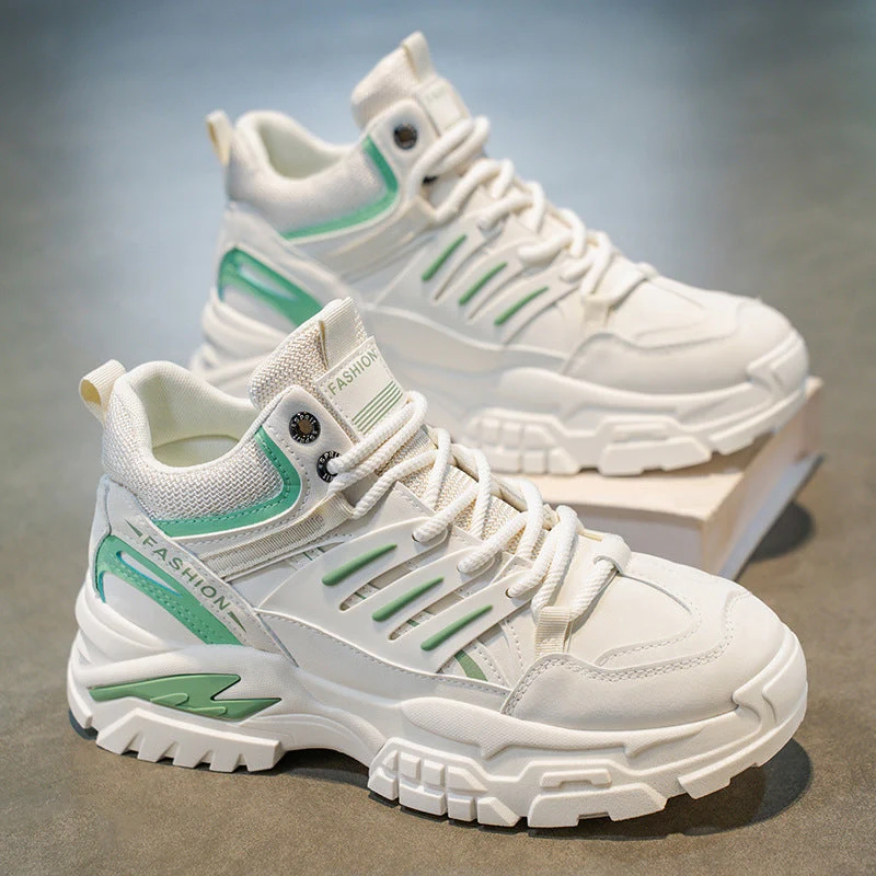 Damen Hochtop Sneakers mit robustem Design und stylischem Mesh-Einsatz