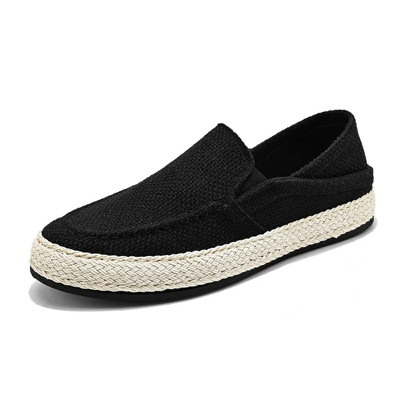 Damen Komfortable Slip-On Freizeitschuhe mit geflochtenem Design