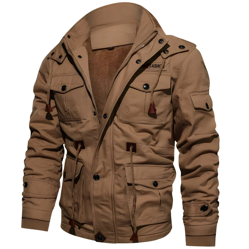 Wasserdichte Militärjacke mit Verstellbarem Bund - Arvani