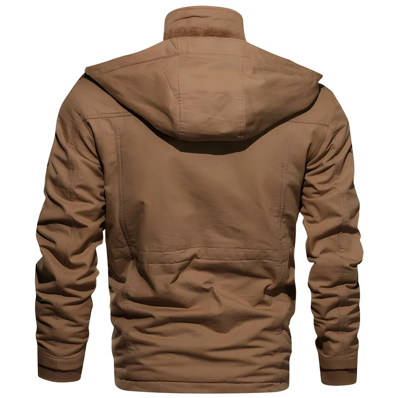 Wasserdichte Militärjacke mit Verstellbarem Bund - Arvani