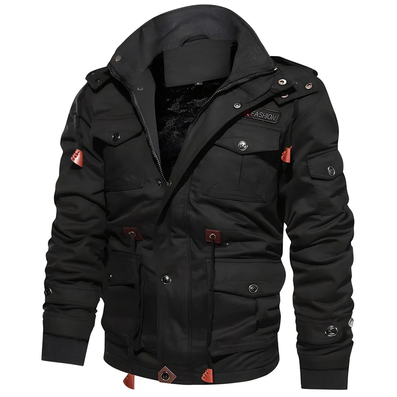 Wasserdichte Militärjacke mit Verstellbarem Bund - Arvani