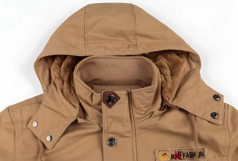 Wasserdichte Militärjacke mit Verstellbarem Bund - Arvani
