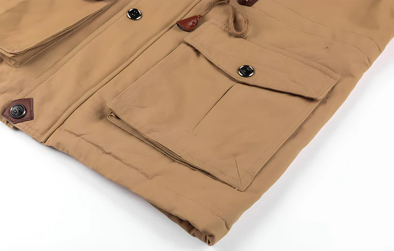 Wasserdichte Militärjacke mit Verstellbarem Bund - Arvani
