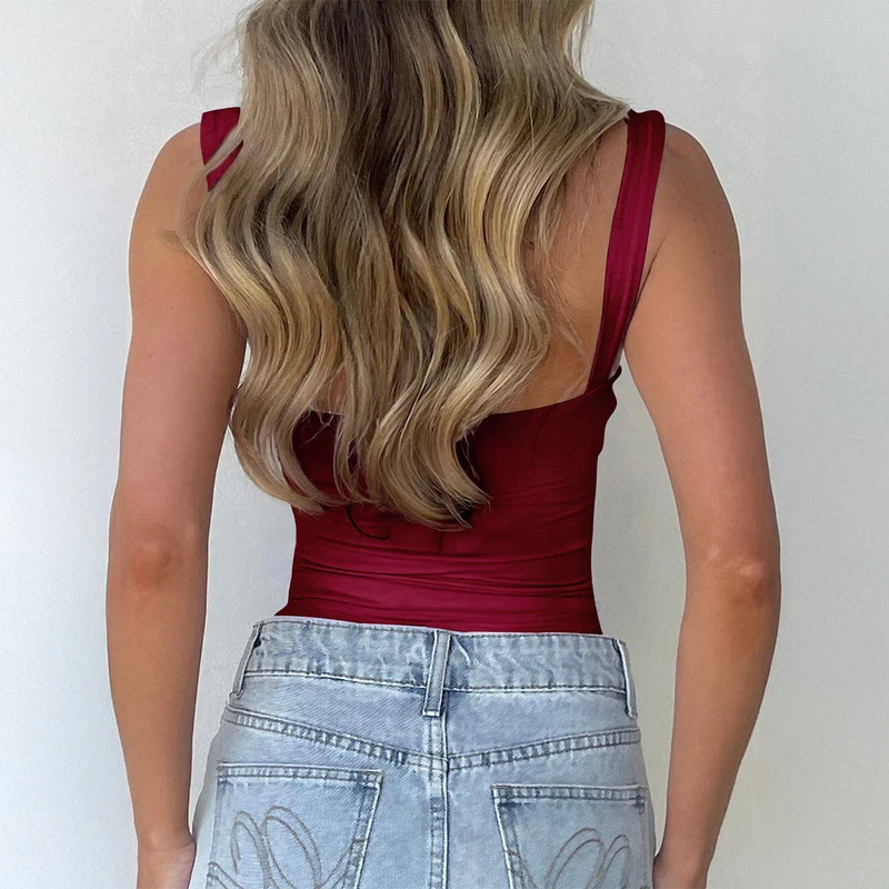 Damen Spitzen Trägertop mit raffiniertem Knoten-Design