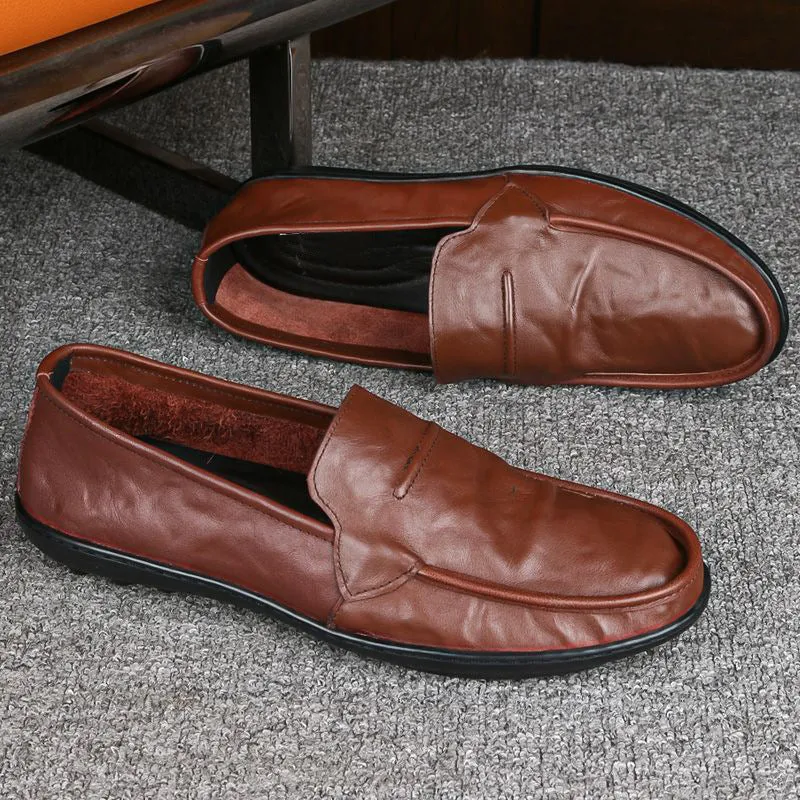 Herren elegante Mokassins aus hochwertigem Leder Nord Taschen