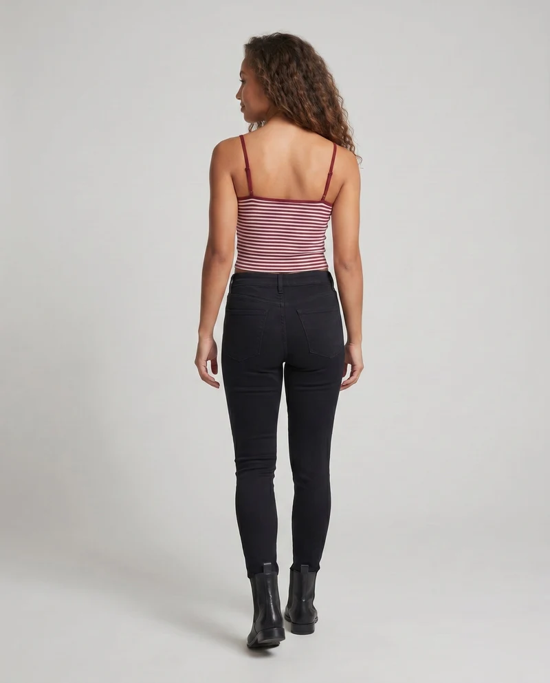 Damen ärmelloses gestreiftes Top