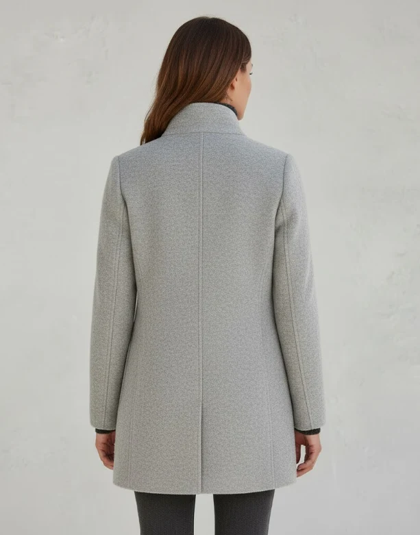 Damen Textil Kurzmantel mit Modernem & Elegantem Design