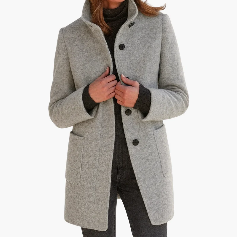 Damen Textil Kurzmantel mit Modernem & Elegantem Design