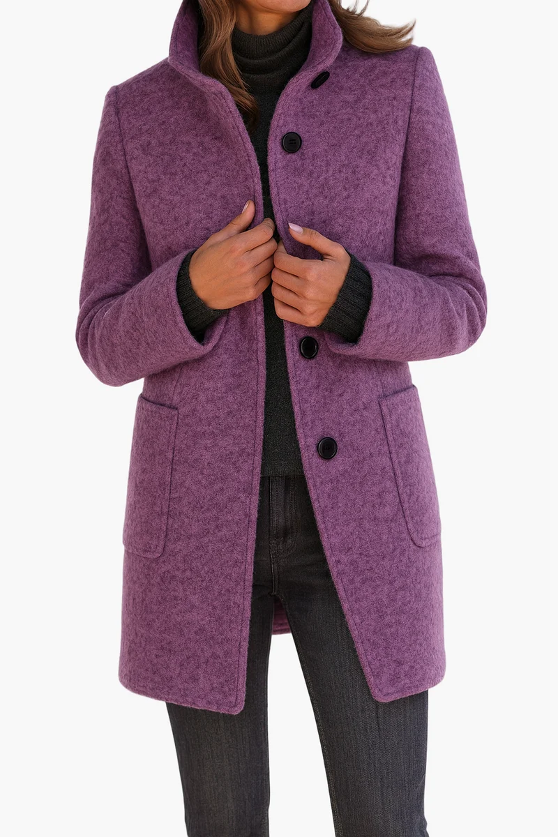 Damen Textil Kurzmantel mit Modernem & Elegantem Design